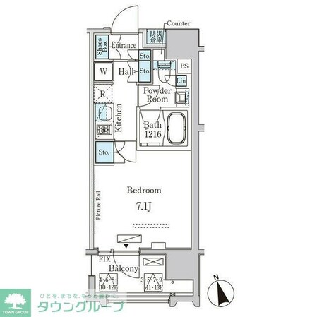 プライマル中央MINATOの物件間取画像